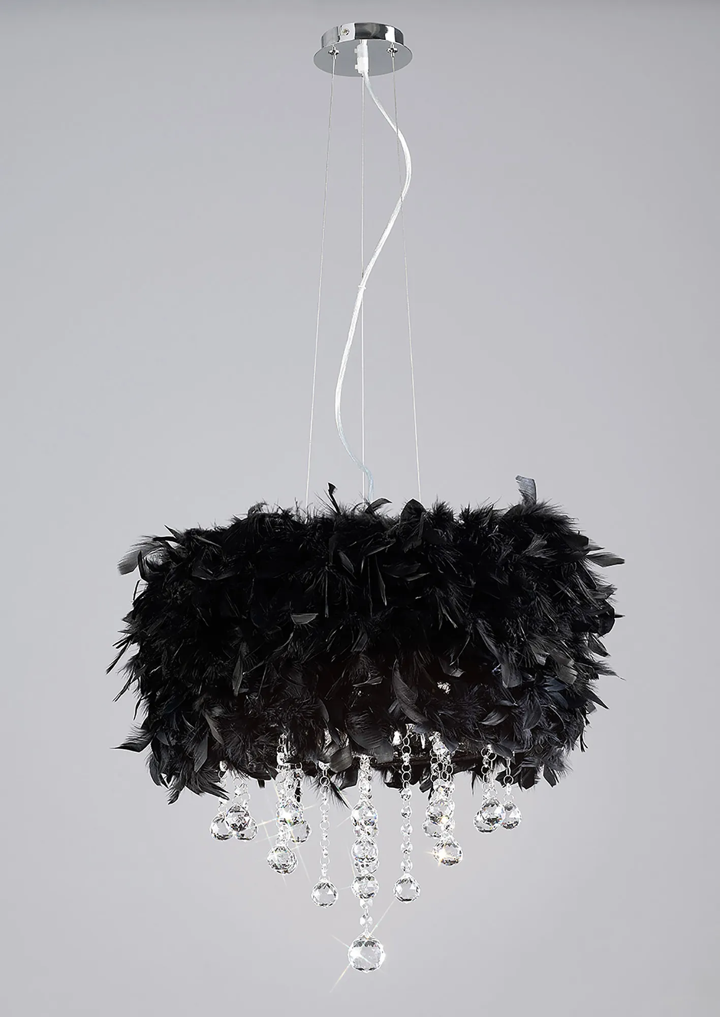 Ibis Crystal Ceiling Lights Diyas Shaded Crystal Fittings